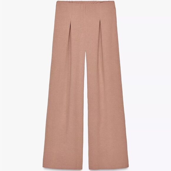 ZARA FLOWY PLEATED PANTS - Picture 2 of 7